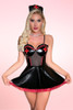 black vinyl sexy nurse costume.