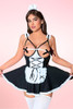 Plus Size French Maid Role-Playing Lingerie Costume