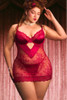 Aida Red Lace Plus Size Lingerie