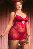 Aida Red Lace Plus Size Lingerie