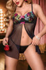 Clemence Embroidered Babydoll Lingerie