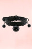 Black Pleather CHoker with Bells.