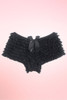 Black Retro Rumba Ruffle Boyshort Panty