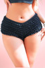 Black Retro Rumba Ruffle Boyshort Panty