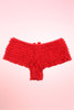 Red Retro Rumba Ruffle Boyshort Panty