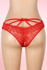 Nadia Red Lace Crotchless Panty