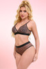 Zia Leopard Sheer Bra and Panty Set