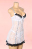 Jolene White Lace Babydoll Nightdress