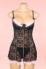 Jolene Black Lace Babydoll Nightdress