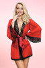 Matilda Red Robe Lingerie.