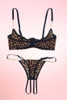 Claudia Open Cup Bra and Thong Lingerie Set
