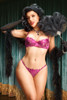 Lucille Wine Floral Embroidered Bra and Panty Set