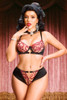 serpentina snake print bra and high waits panty set.