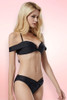 Ellen Black Off Shoulder Two Piece Swimsuit 