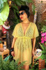 Yellow Kimono Swimsuit cover up.