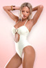 Monaco White One Piece Swimsuit.