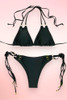 Voutumi Black Strappy Two Piece Swimsuit Tie Side Bikini