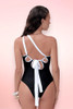Oropesa Black White One Piece Swimsuit