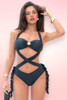 Calella Strappy Black One Piece Swimsuit