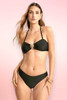 Black Bandeau Two Piece Swimsuit.