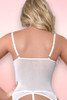 Melody White Lace Corset with Garter