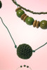 Cattleya Crochet Wooden Beaded Necklace