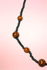 Jungle Siren Leopard Print Station Chain Retro Pin-Up Necklace