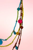 Fiesta Caravan Colorful Layered Bead Retro Boho Necklace