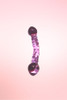 Purple Double End Glass Dildo Wand
