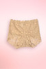 high waist beige lace panty.