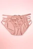 pink strappy lace hipster panty.