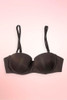 Brown seamless strapless push-up bra.