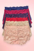stack of lace boyshort underwear.