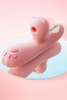 Kawaii Cat Paw Rabbit Vibrator with Clitoral Suction & Heating, 10-Speed