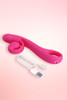 Jeff Pink Curved USB Charging Snail Rabbit Vibrator