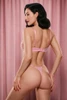 Yasmin Pink Floral Balconette Bra and thong Lingerie Set