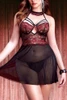 Ava Strappy Red Black Lace Nighties