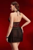 Ava Strappy Red Black Lace Nighties