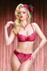 Salma Red Lace Bra and Panty Set