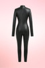 Agatha Faux Leather Bondage Catsuit 