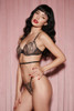 Alma Beige Balconette Bra and Thong Lingerie Set