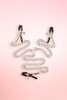 Nipple and Clitoral Chained Bondage Clamp Set