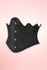 Phoebe Black Scallop Vintage Underbust Corset