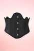 Phoebe Black Scallop Vintage Underbust Corset