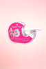 Double-sided lingerie tape in a pink heart-shaped dispenser with built-in cutter.