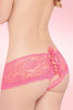 Donna Pink Lace Crotchless Panty.