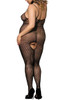 Round Fishnet  Full Body Stockings Plus Size XL