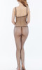 Red Fencenet Black Satin Ribbon Full body Stockings
