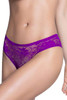 Joy Purple Ruffle Back Open Crotch Lace Hipster Panty