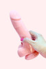 8 inches jelly flesh dildo hand held uncensored